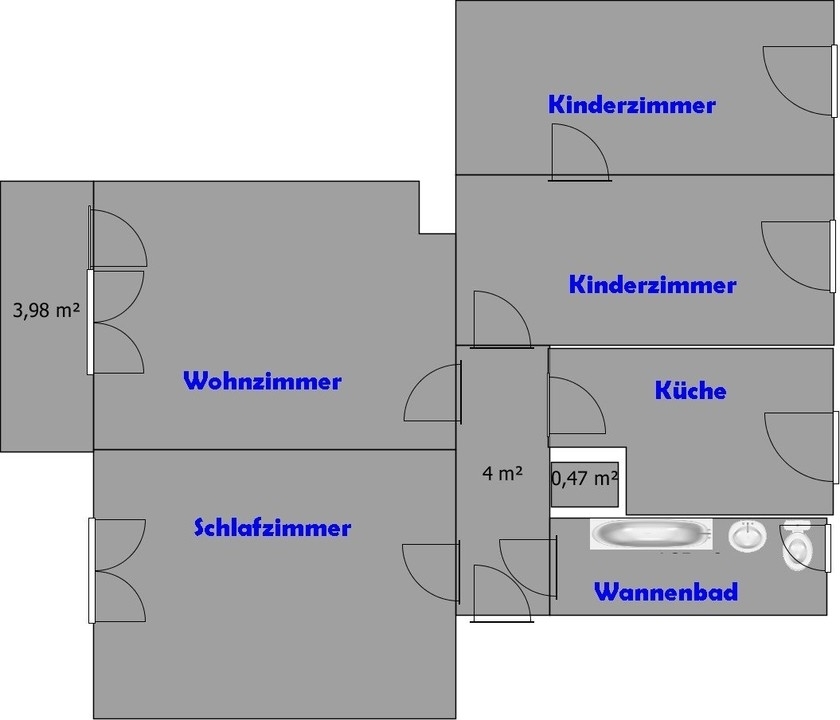 4 Raum 4 Raum