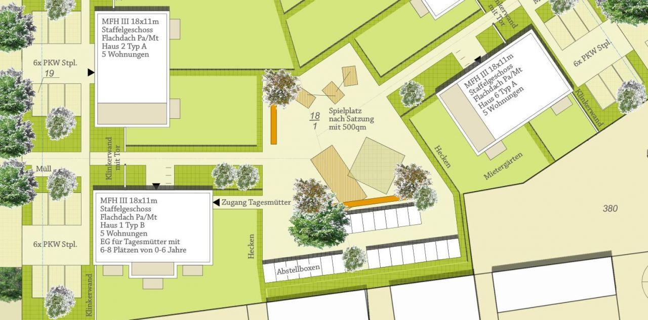 Lageplan in Carolinenhöfe Lageplan in Carolinenhöfe