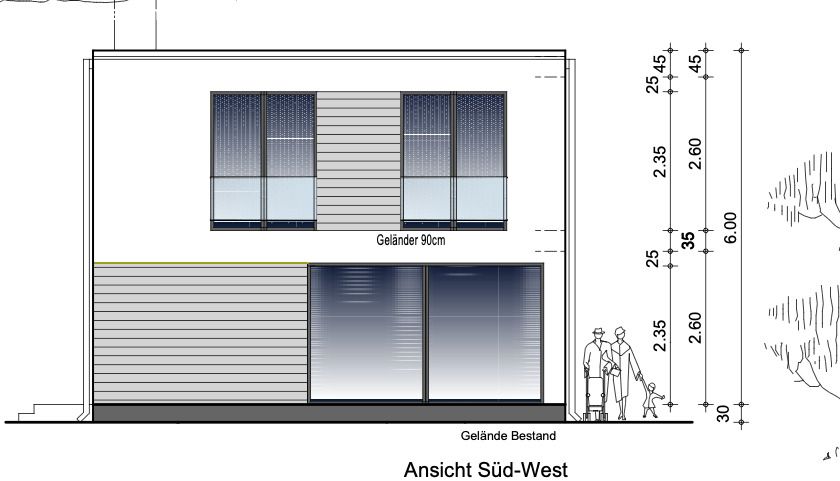 Ansicht Süd-West Ansicht Süd-West